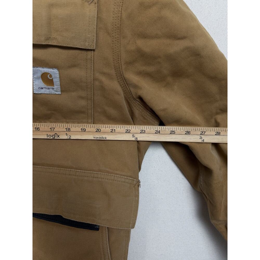 Vintage Carhartt Coat Jacket Brown Quilt Lined Hooded Men’s Size M Heavy Rugged - Picture 12 of 13